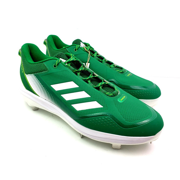 Adidas Icon 7 Mens Size 15 Green White Metal Baseball Cleats S23859 main image 10